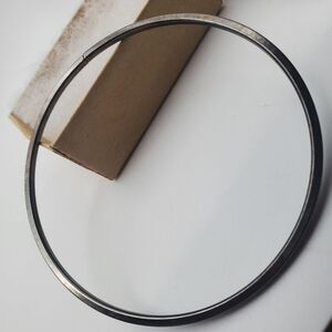 Metallic slick‎ black toned bracelet bangle unisex